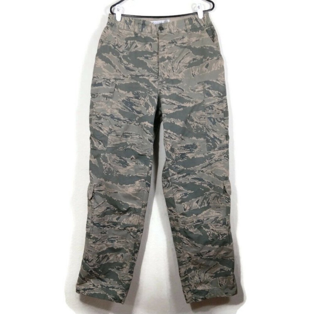 USAF Unisex Air Force Camo Utility Tactical Cargo Pants Ripstop (30"-32") X 31.5